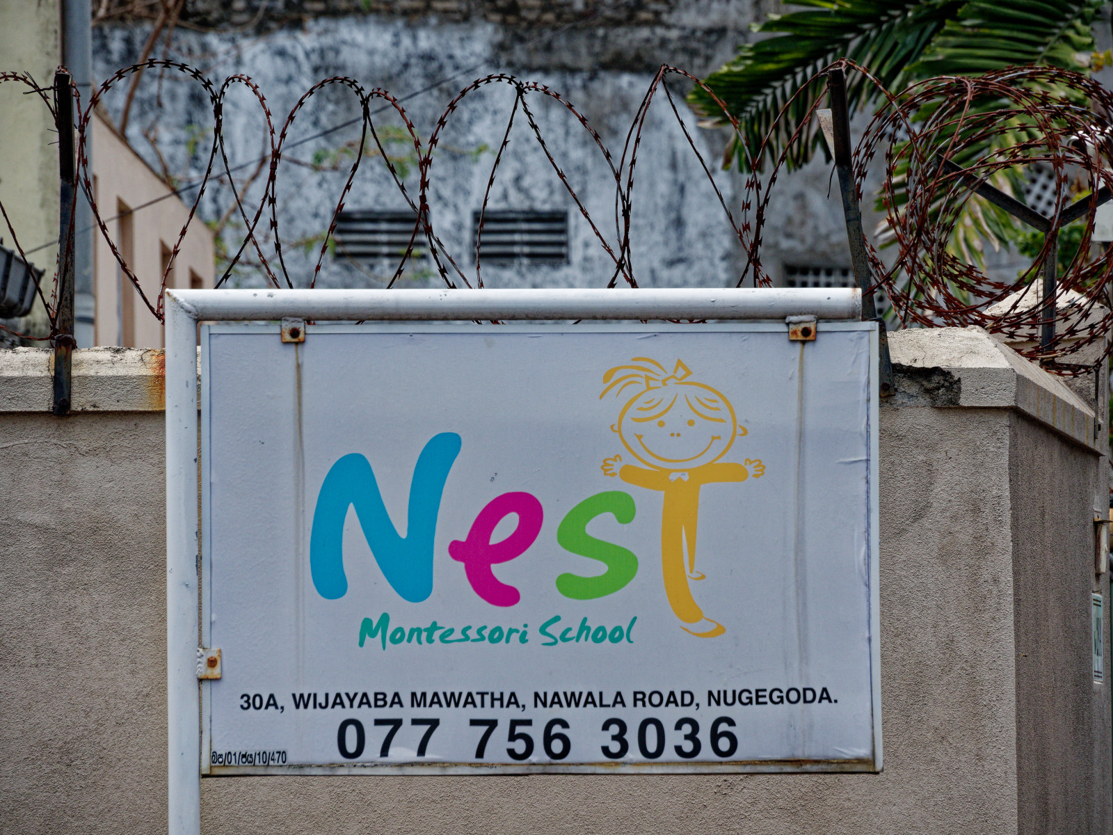 montessori school sign