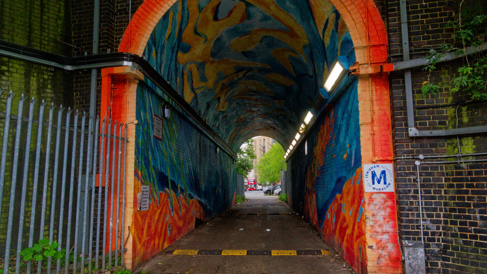 Decorated tunnel
