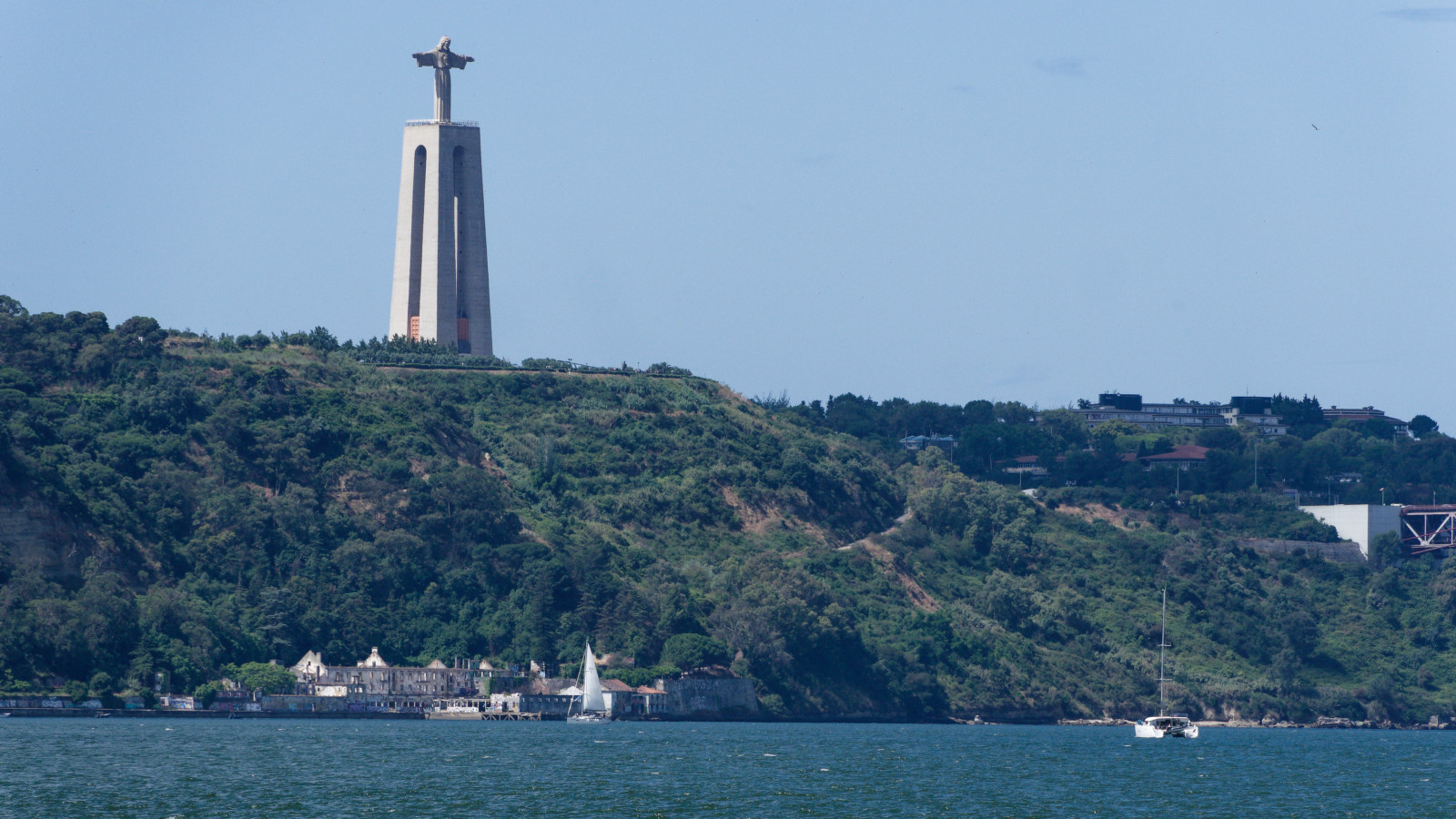statue above the skyline