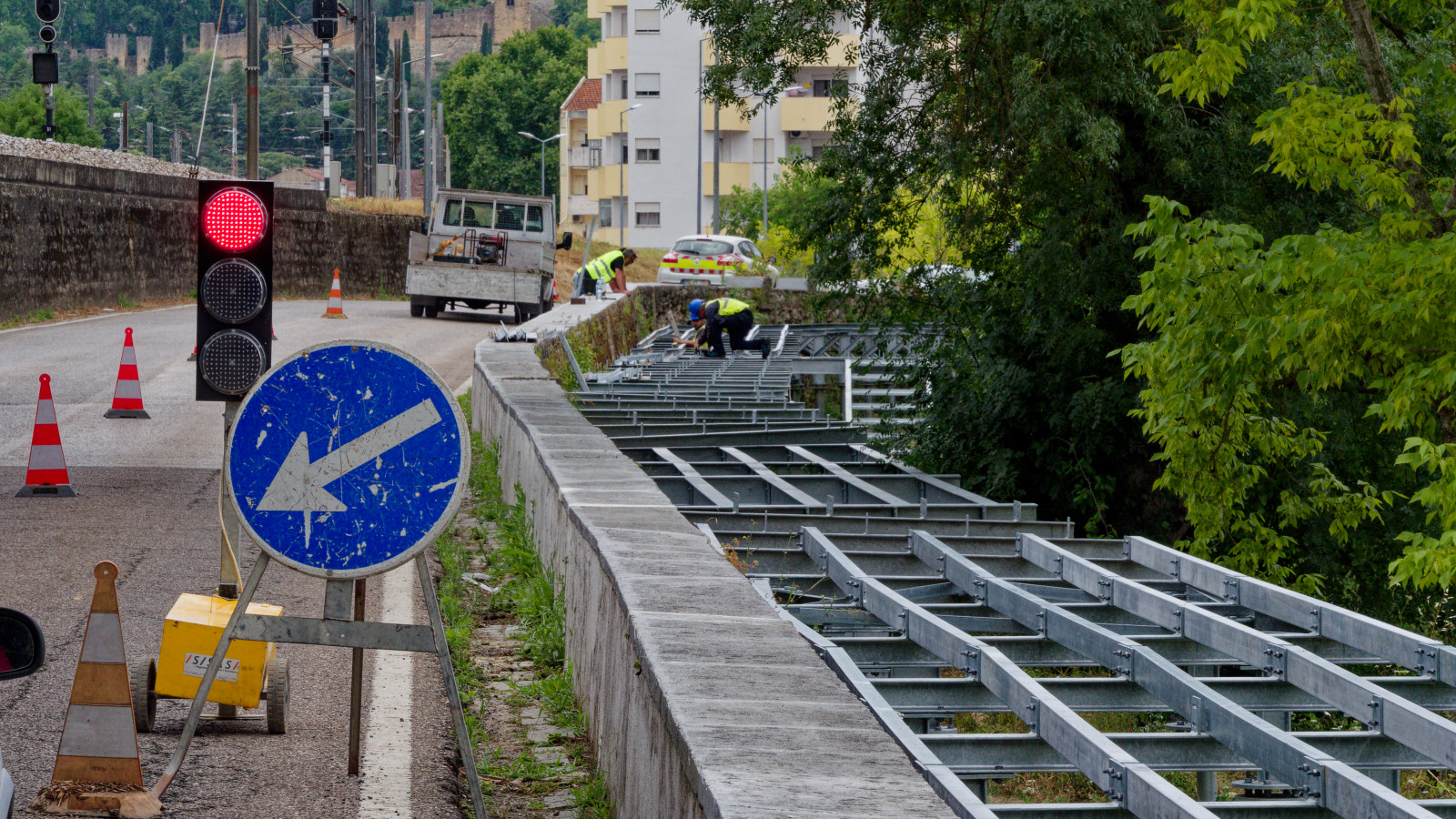 a new cycle path in the making
