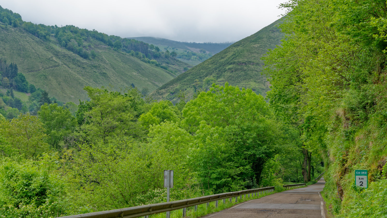 country road with hills ahead